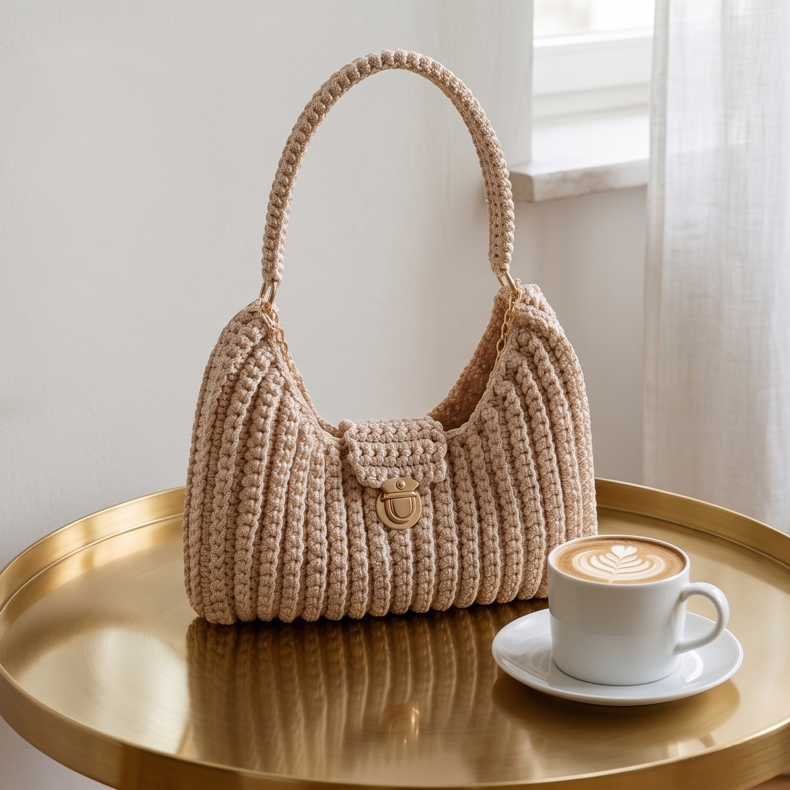 Amora hand-crocheted shoulder bag